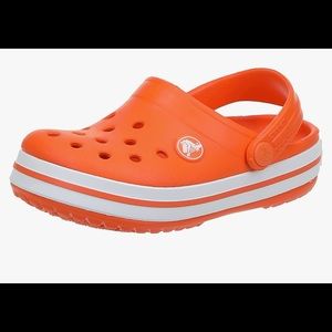 Orange crocband toddler crocs